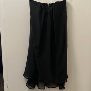 Foreign Exchange - mini, strapless, low back, black dress